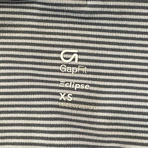 Women's Gap Fit Eclipse Gray Striped X Small Leggings Activewear - Picture 8 of 10